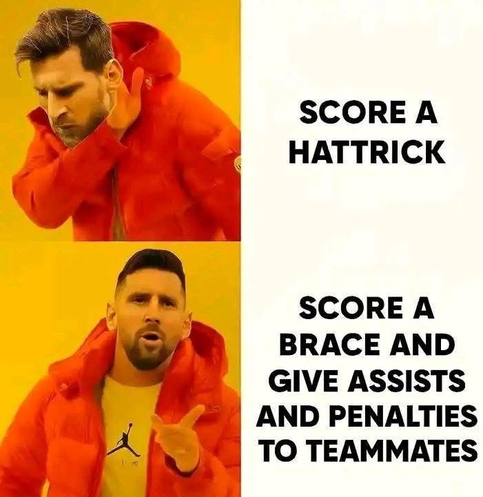 Messi these days be like 😅
