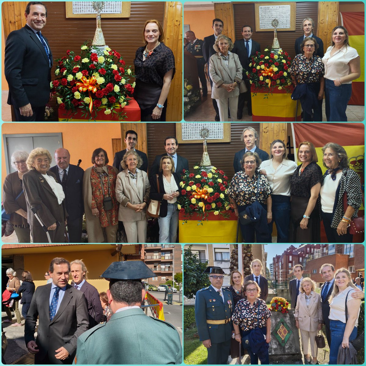 PPdeGetxo's tweet image. 🇪🇸En el cuartel de la @guardiacivil de #Algorta, junto a @RaquelGlezDiez, hemos conmemorado hoy el #DíaDeLaHispanidad y la festividad de la #VirgenDelPilar

👮‍♂️Una fecha para reconocer la dedicación y servicio ejemplar de la Guardia Civil a todos los ciudadanos
#Andrade2027