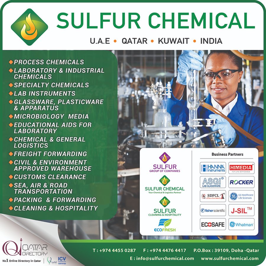 qoagd_rom's tweet image. SULFUR CHEMICAL TRADING CO WLL qataroilandgasdirectory.com/company/sulfur… #qataroilandgasdirectory #sulfurchemicaltradingcowll #logisticsservices #chemicalschemicalproducts #aircargoservices #customsclearance #freightforwarding #cargoservicesgeneral #removalpackingstorageservices #merck #sdfine