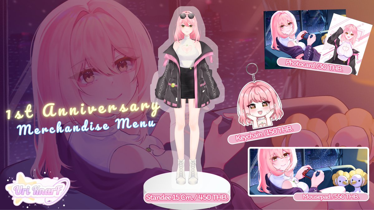 ยูริเปิด Preorder Merchandise นะคะใครที่สนใจอยากเอาไปเก็บสะสมสามารถกดสั่งได้เลยค่ะ🍀🍀

forms.gle/mfvu218DxbKzTJ…

#UriKnarf #VtuberTH #1stAnniversary #Merchandise