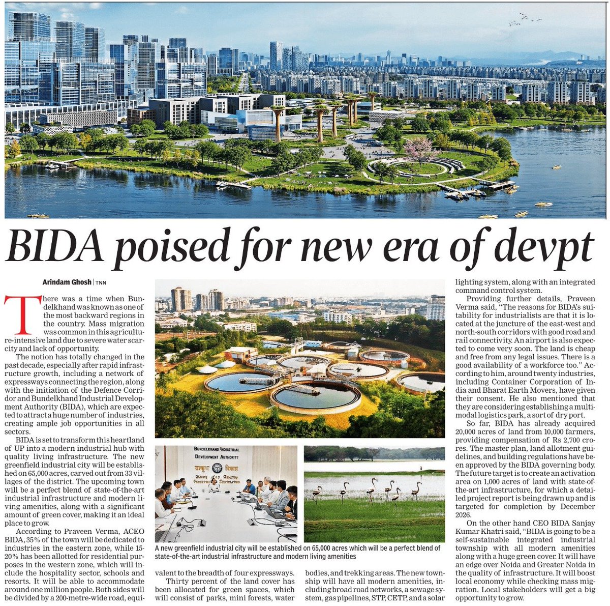 Perseve9ranceup's tweet image. 🔰BIDA:

&amp;gt; A new, greenfield industrial city covering 65,000 acres, 20000 acres acquired.
 &amp;gt; Around 20 major industries (e.g., Container Corporation of India, Bharat Earth Movers) already on board.
&amp;gt; New Airport to come up soon.