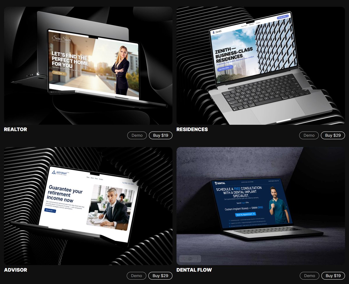 Axel_fouley's tweet image. You don’t need a developer to launch your site.
You need 30 minutes — and under $30.
💡 Ready-made templates that actually convert — no code, no hassle.
👉 best-templates.carrd.co
#nocode #website #smallbusiness #marketing #Carrd