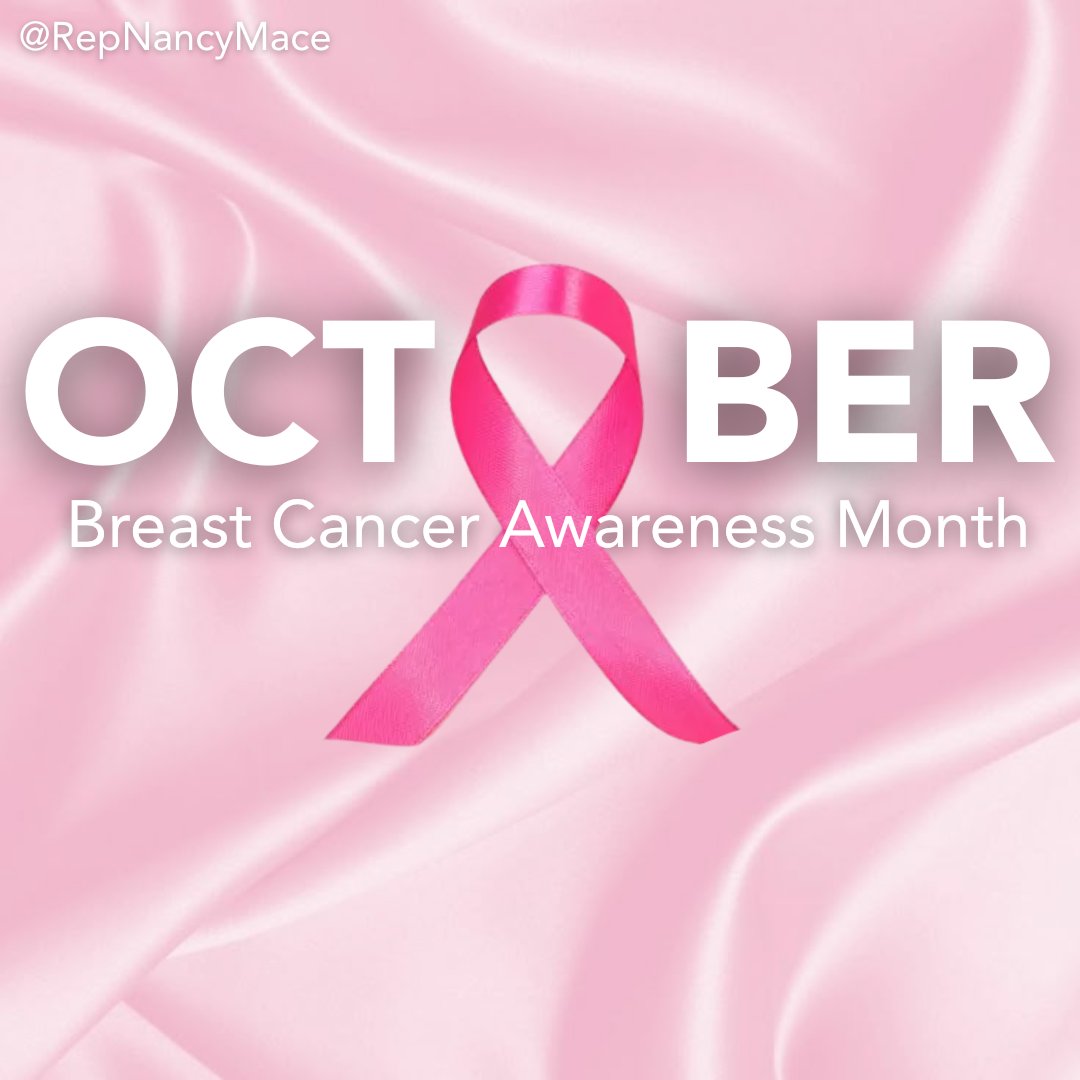 RepNancyMace's tweet image. This October, we stand united in the fight against breast cancer. 🩷
One in eight women will face this battle, but none should face it alone.
We fight for cures, for strength, and for the hope every survivor deserves.