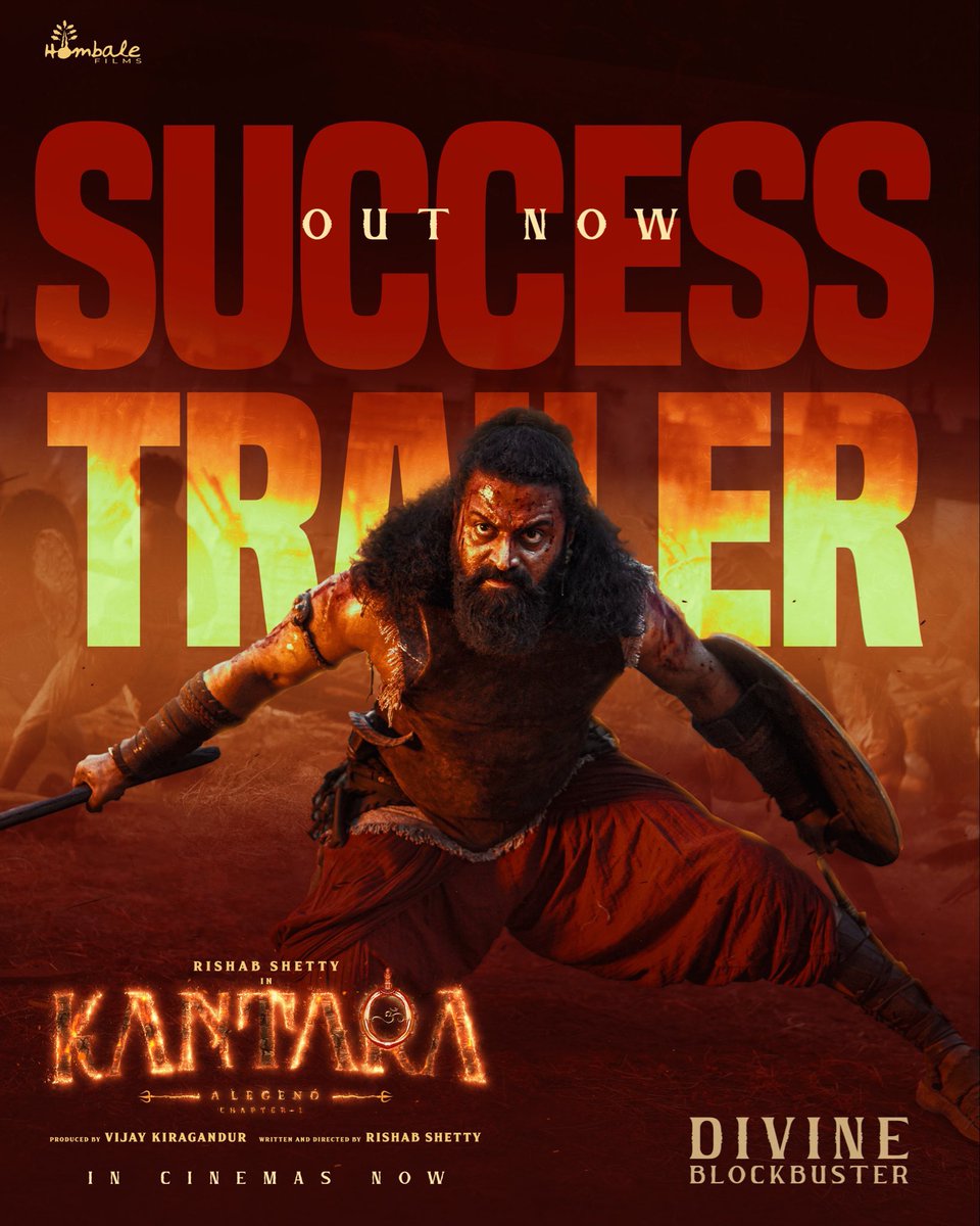 CineBuff6's tweet image. 10 Days theatrical gross of ₹570 Cr+ at GBOC (worldwide).
Karnataka alone contributes ₹154 Cr! 💥

With this, the #Kantara Franchise (Kantara + #KantaraChapter1) officially set to roar past the ₹1000 Crore Club by end of today! 🏆🔥

From folklore to phenomenon — KFI’s divine…
