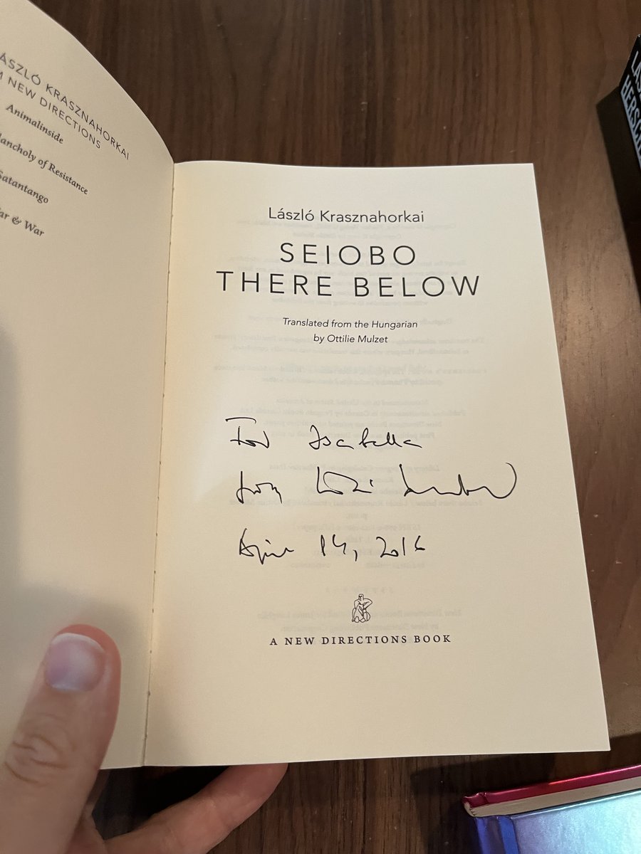 Met Laszlo in 2014 and again in 2016 at Brown—amazing, amazing!