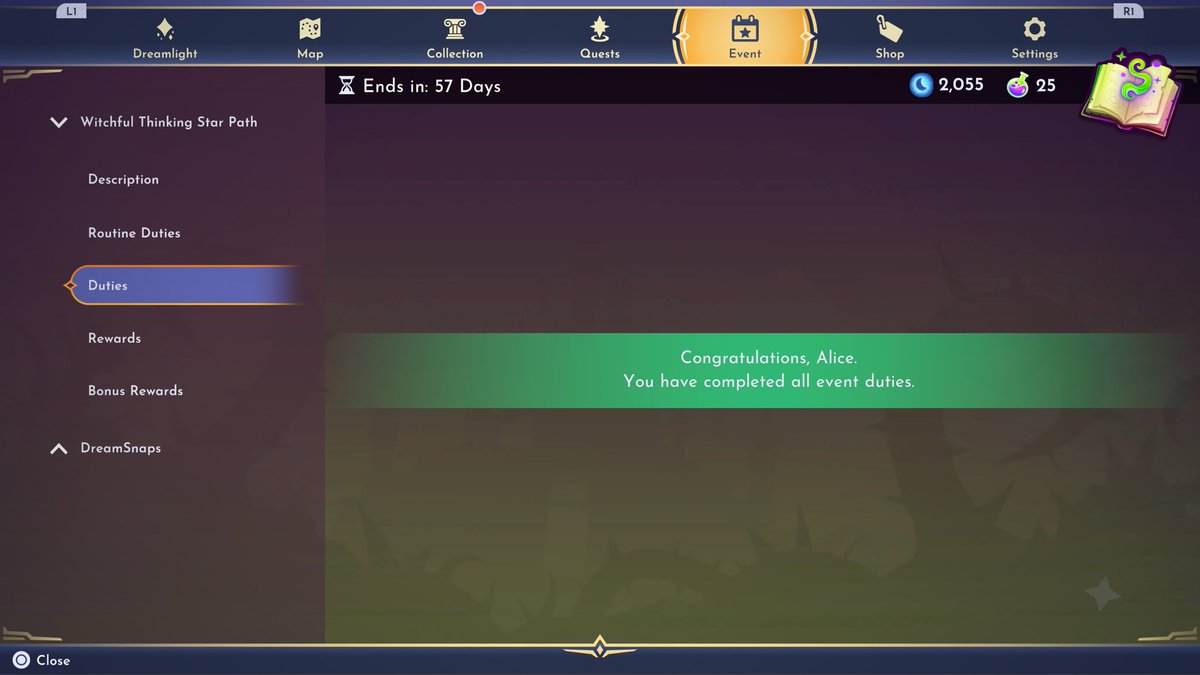 Oopsies … guess we wait for routine ones now… #DreamlightValley #disneydreamlightvalley #starpath