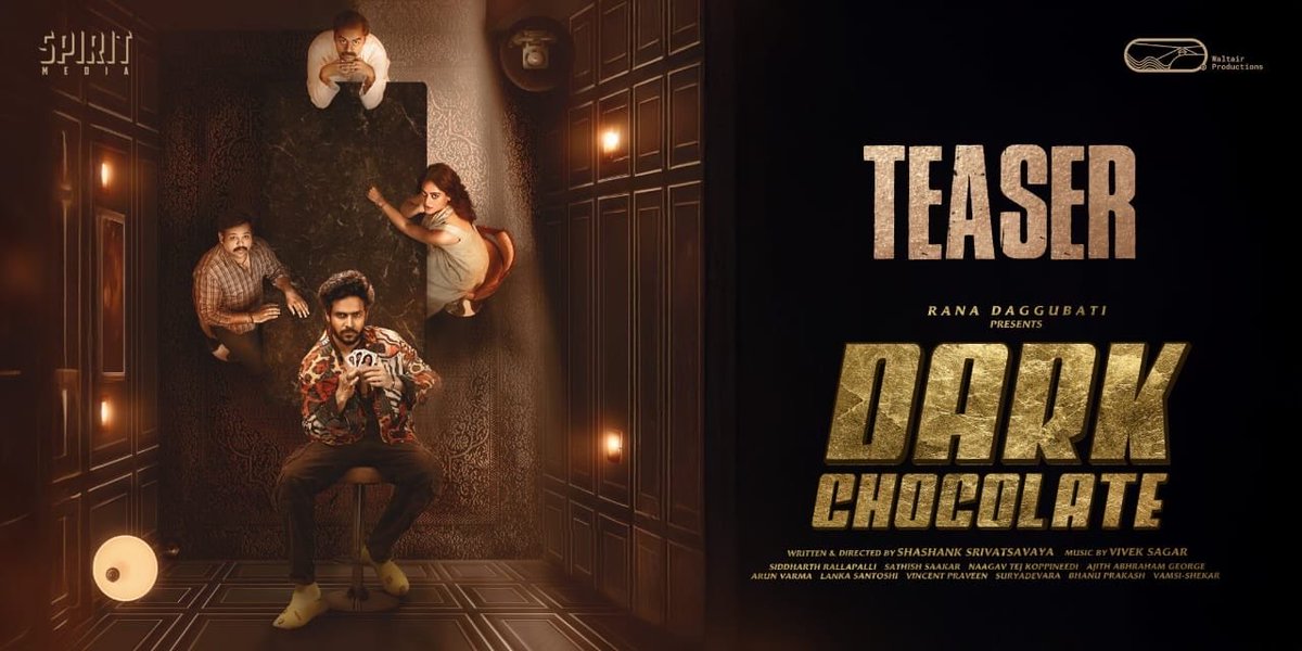 This is wild <a href="/shashvarma/">Shashank Srivatsavaya</a> 

youtu.be/nSadVBntPP8?si… 

I know this is a banger as this gets <a href="/RanaDaggubati/">Rana Daggubati</a> certified.

Loved this makeover of you <a href="/imvishwadev/">Vishwadev</a>
All the best for the entire team of #DarkChocolateMovie
<a href="/thebindumadhavi/">Bindu Madhavi</a> <a href="/siddharthr87/">Sid Rallapalli</a>  @SpiritMediaIn <a href="/WALTAIRPRO/">WALTAIR PRODUCTIONS</a>