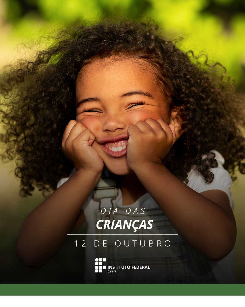 Nada traduz melhor o amor que o sorriso de uma criança. Que a humanidade possa sempre zelar por esses sorrisos, multiplicá-los, é nosso dever.

#felizdiadascrianças❤