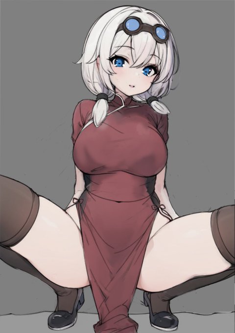 証明用に描いてみた、チャイナ服もち子さん 