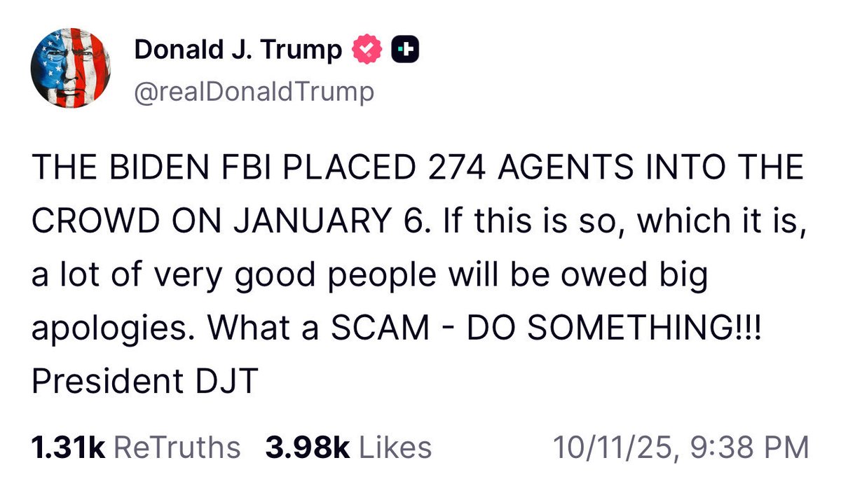 GavinNewsom's tweet image. Donald Trump was President of the United States of America on January 6th, 2021.