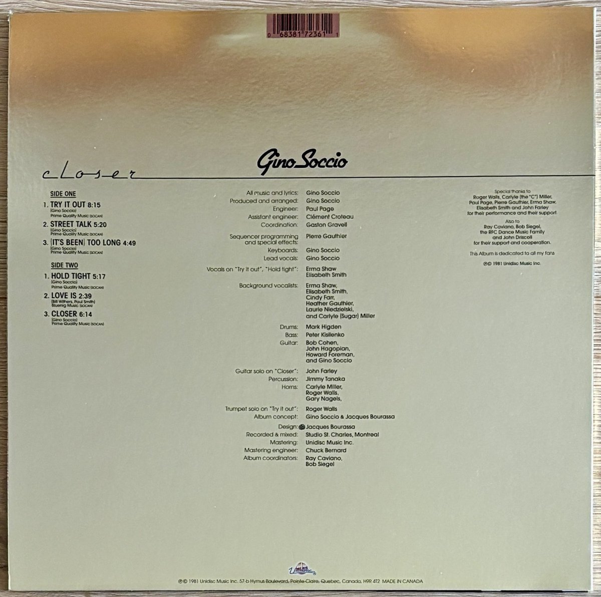 purplefunker's tweet image. 🔥Gino Soccio • Closer🔥

1981 Album
2023 Canada Unidisc Pressing
Green &amp;amp; Swirls Vinyl

#NowPlaying 
#GinoSoccio #Unidisc #VinylAddict