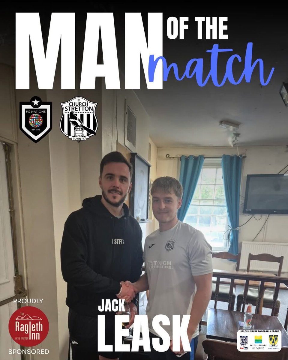 StrettonFC's tweet image. Our MOTM vs FC Nations... Jack Leask. Rolls Royce.

A summary of yesterday&apos;s action available to read on our website.

churchstrettontownfc.co.uk/match-report/8…

#UTS #upthestretton #supportlocal