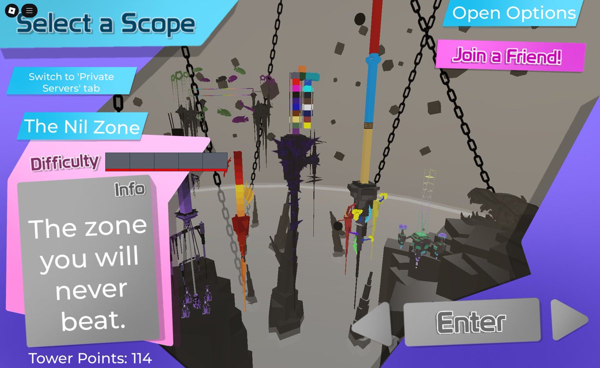 JordanKostadin3's tweet image. ⚠️CSCD THE NIL ZONE NEW UPDATE⚠️
Added 1 New Tower: Popsicle Tower (Nil)
#CSCD #Roblox