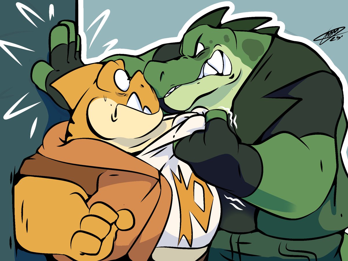 "Snatching my food again and I'll put you on the lunch list. 💢"