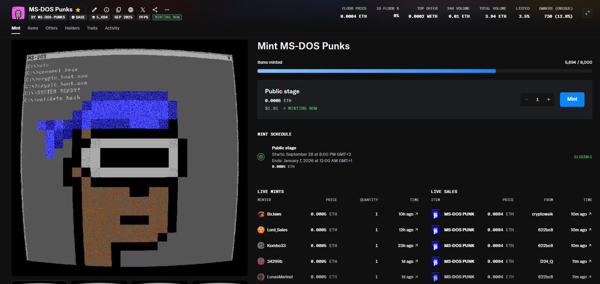 MS-DOS PUNKS 💾 tweet media