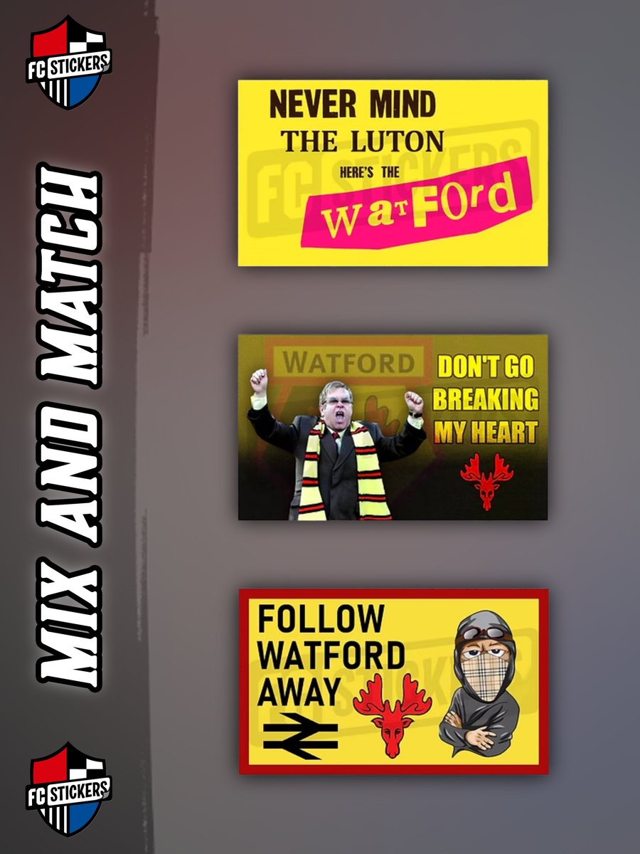 FCstickersUK's tweet photo. 🚨 NEW DESIGNS 🚨
Shop the latest designs on our website today!
#Rovers #CAFC #NTFC #GainsboroughTrinity #RamsgateFC #DRFC #CPFC #DCFC #StevenageFC #WatfordFC #STFC https://t.co/GVuki14c4x