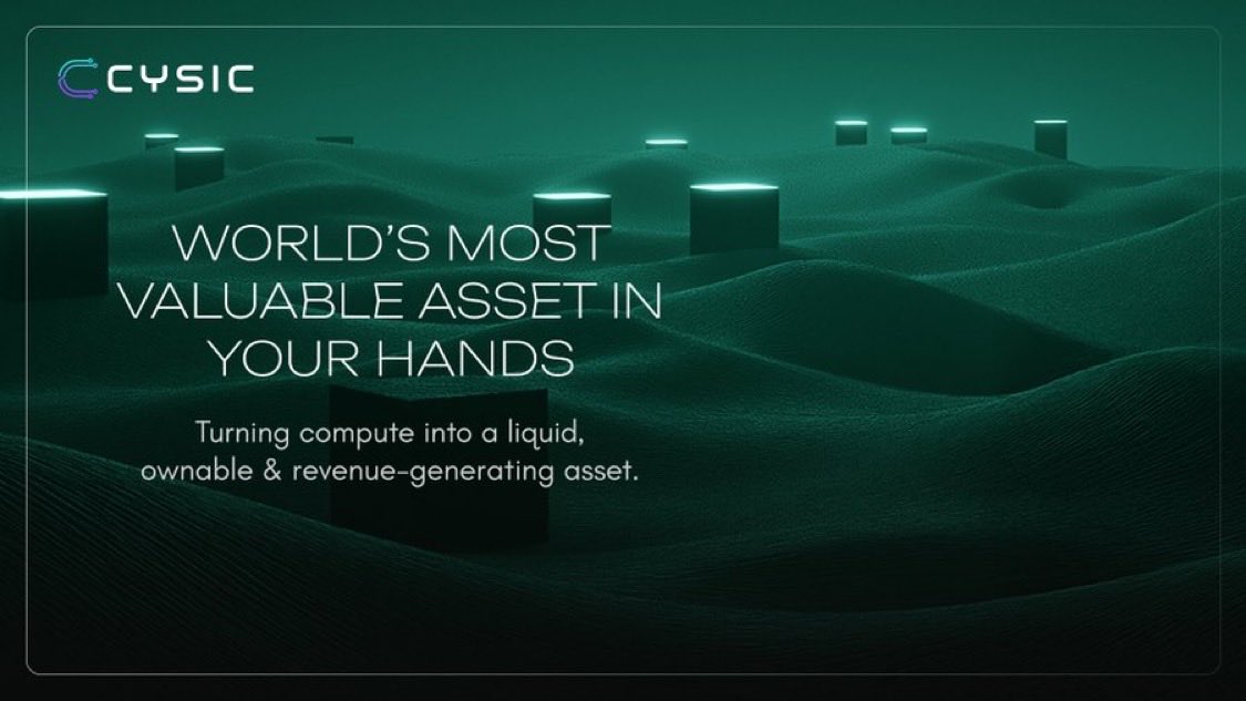WasimxWeb3's tweet image. Compute is the new oil of the digital age and projects like @cysic_xyz are making sure it stays open, verifiable and owned by the people

The old model was simple → rent compute, trust centralized providers, and hope for transparency
Cysic flips that narrative with ComputeFi…