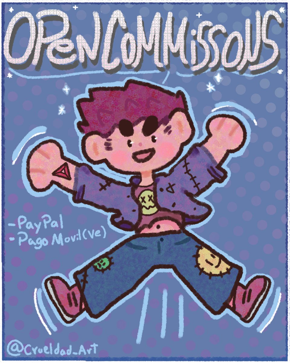 🔥.•*+ 𝐎𝐏𝐄𝐍 𝐂𝐎𝐌𝐌𝐈𝐒𝐒𝐈𝐎𝐍𝐒 +*•.🔥

#opencomissions #VNZL #DIGITARLART #CUTEART #art