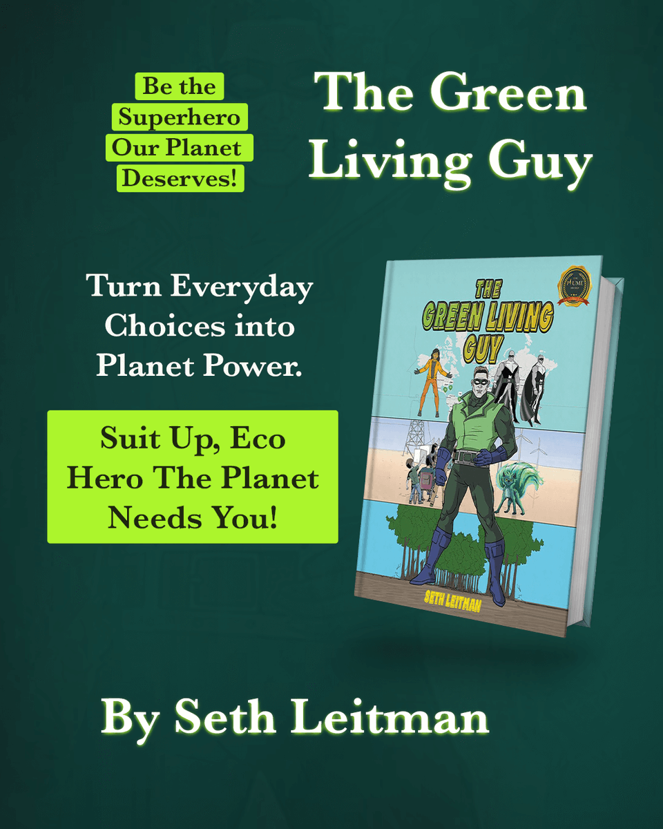 WeBlogBooks's tweet image. Ready to live green and feel like a superhero? Join Seth Leitman The Green Living Guy as he battles the Ozone Boys and teaches practical ways to save the planet. Discover the fun side of sustainability today! By @seth_leitman

Available on - amzn.to/3IXWUMq