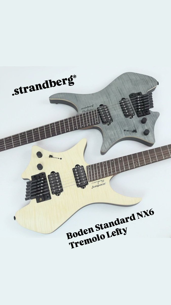 .strandberg*
Boden Standard NX6 Tremolo LH

shop.taniguchi-gakki.jp/product-catego…