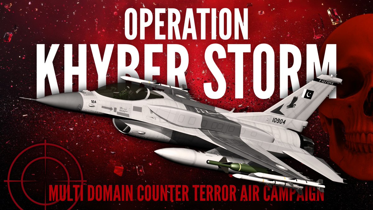 Defence_Index's tweet image. 🚨BREAKING: Pakistan launches Operation Khyber Storm — a multi-domain counterterror campaign deploying fighter jets, drones, and space-based targeting for coordinated strikes across hostile zones in Afghanistan. (Oct 11, 2025)