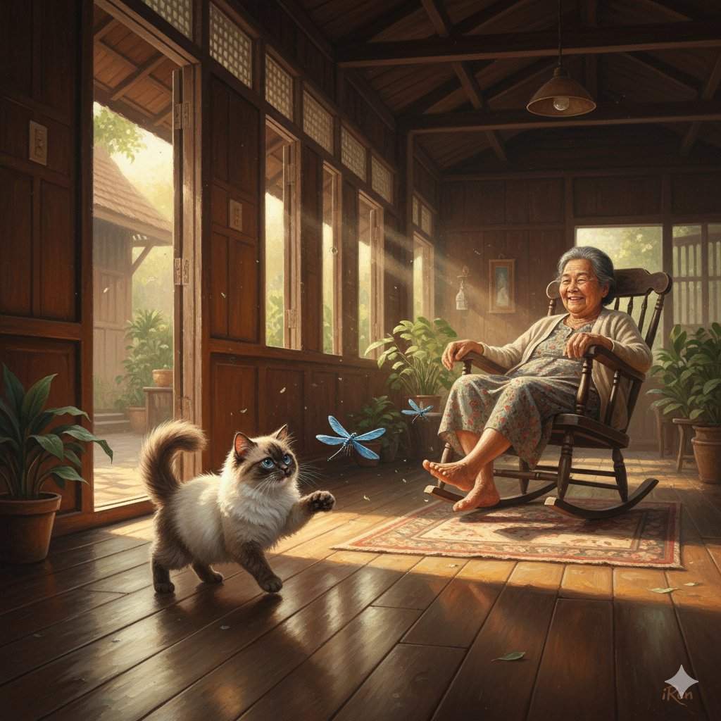HanwaiRen's tweet image. แสนสุข (Serene Bliss)
ไม่ได้เป็นเพียงภาพวาด แต่เป็นบทสรุปของความสุขที่แท้จริง คือการได้อยู่ร่วมกับคนที่รักและสัตว์เลี้ยงอันเป็นที่รัก ในสถานที่ที่มอบความสบายใจสูงสุด
#DreamscapeWhisper #digitalart #CreativeAI #AIDesign #AIgenerated #AIเปิดค่าการมองเห็น