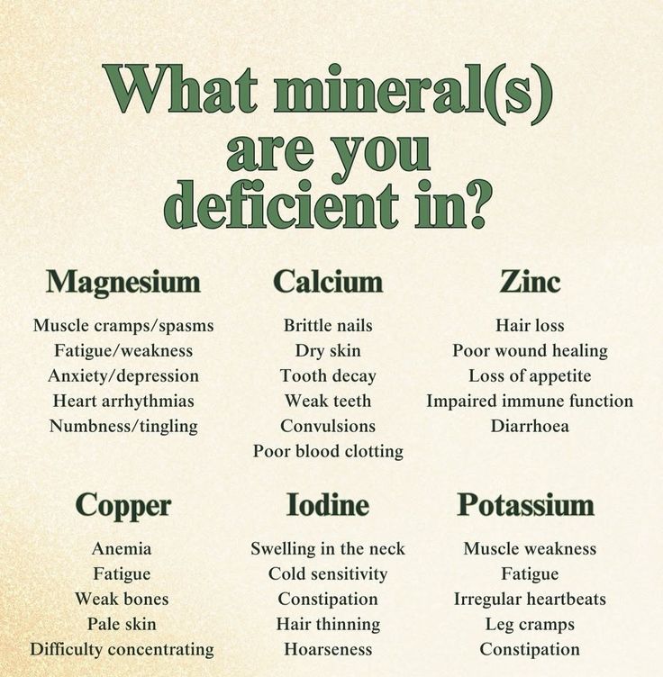 ⚠️ Feeling Off? Your Body Might Be Screaming for Minerals! ⚠️

Most people don’t realize their “random” symptoms — from anxiety and fatigue to hair loss or brittle nails — are actually signs of mineral deficiencies. Here’s what your body might be trying to tell you 👇

🧠