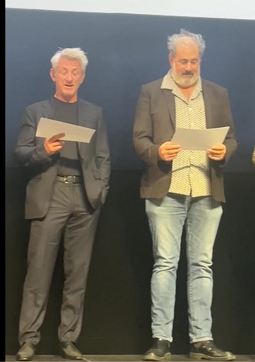 Festival Lumiere de Lyon. Je me suis retrouvé par hasard à côté de mon ami grolandais sean Penn.