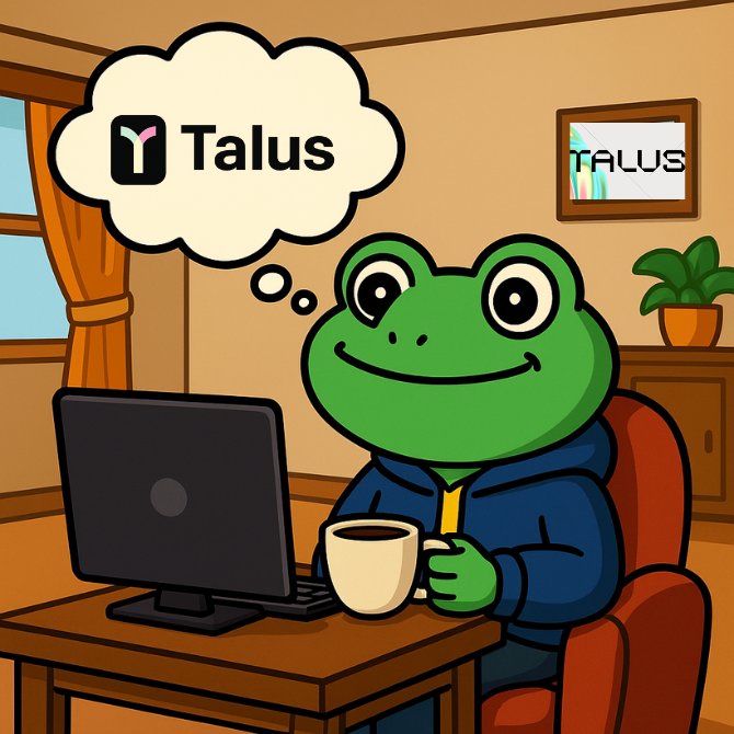 Happy sunday CT 
Lets not forget Talus Labs is pushing innovation on Sui by building an ecosystem of on chain AI agents enabled via its Nexus framework.
<a href="/Talus_Labs/">Talus Labs</a>