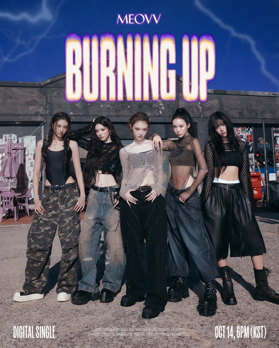 Digital Single 'BURNING UP' 2025.10.14 6PM (KST) TITLE POSTER PRE
