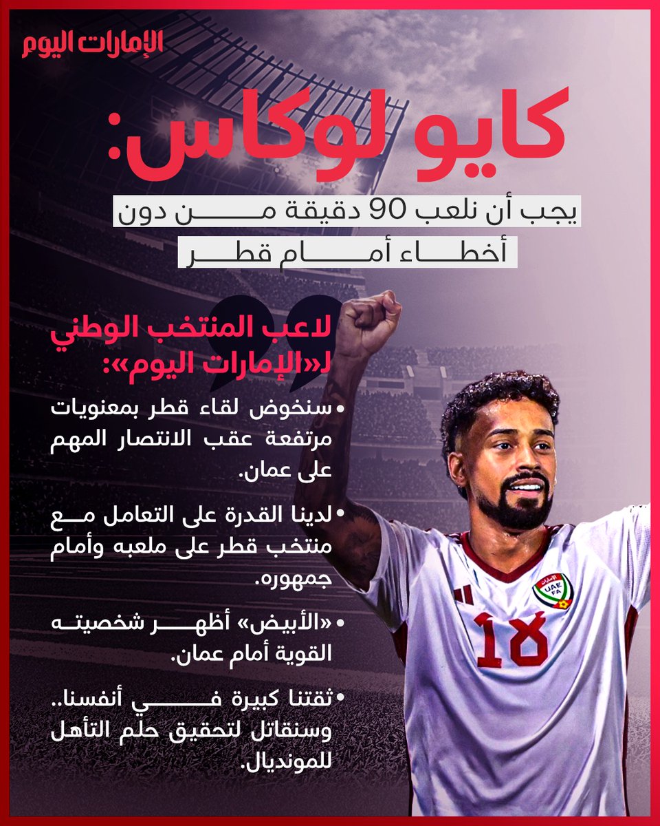 emaratalyoum's tweet image. كايو: «الأبيض» أظهر شخصيته القوية أمام عمان
لتفاصيل: trib.al/YvzVbq3

#الإمارات_اليوم