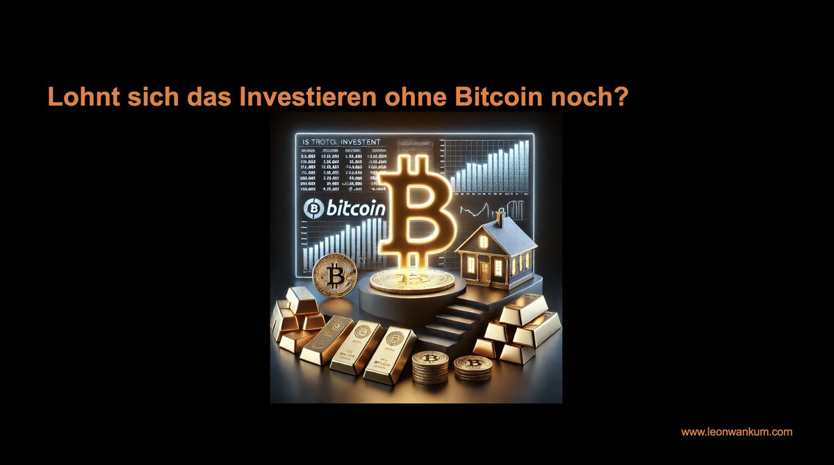 1/ Anbei findet ihr die Slides zu meinem Vortrag „Lohnt sich Investieren ohne Bitcoin noch?“, gehalten beim Business Day des Bitcoin Forum Bayern.

Die Präsentation zeigt, warum Bitcoin anderen Anlageklassen zunehmend überlegen ist, welche Rolle es als Kreditsicherheit und