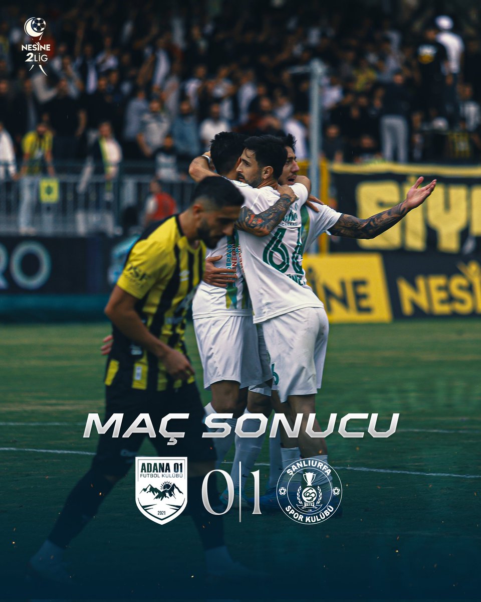 Sanliurfaspor's tweet photo. Maç sonucu | Adana 01 FK 0-1 Kızılkaya Tarım Şanlıurfaspor https://t.co/8jJeFUCpPX