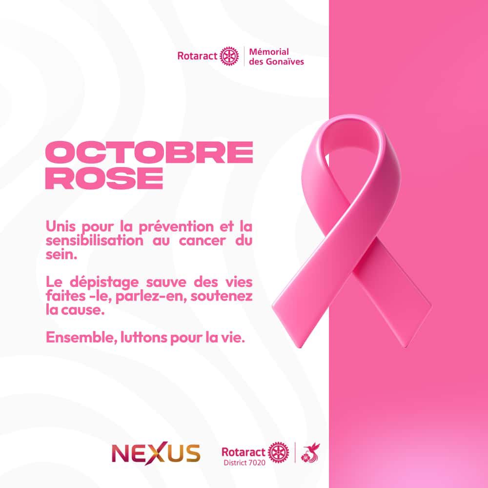 RotaractGves's tweet photo. Octobre Rose :
Unis pour la lutte contre le cancer du sein
Ensemble, sensibilisons, dépistons et soutenons celles qui se battent chaque jour. 🌸
.
.
.
.
.
.
.
.
.
.
.
#CommunityAndEconomicDevelopment
#LeadlnspireGrowHopeTransform
#neXus7020
#Rotaract7020
#RotaractneXus
#Nexus https://t.co/2cfMhNdhnD