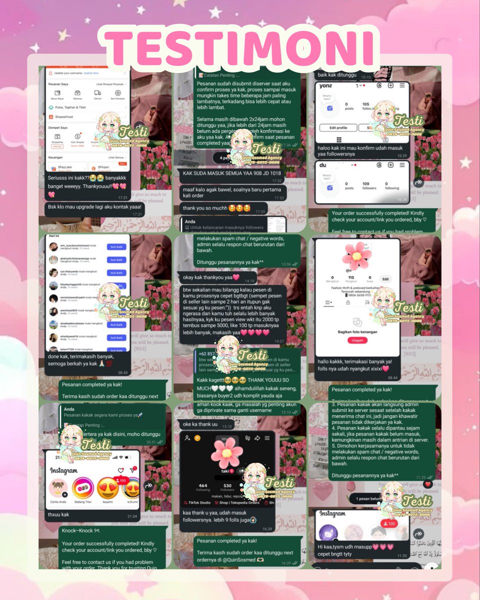 Jual followers likes views tiktok tik tok tt ig shopee instagram indonesia indo like view foll follower jasa buzzer comment beli komen murah upfolls tt wts wtb uplike tambah folls cepat viewers yt rt retweet x cepat🕊️ 6258
✧ acc utama: quinaressa
✧ fastresp wa: 087860750006