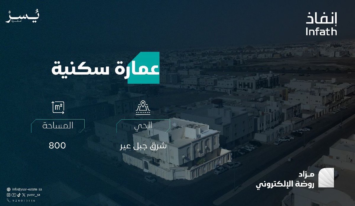 sahmnews1's tweet image. #_صحيفة_سهم_الإلكترونية
@yussr_sa
@infath_sa
@infathAuctions

*يسر العقارية تُطلق مزاد روضة الإلكتروني بالمدينة المنوّرة*

 sahmnews.com.sa/?p=436647