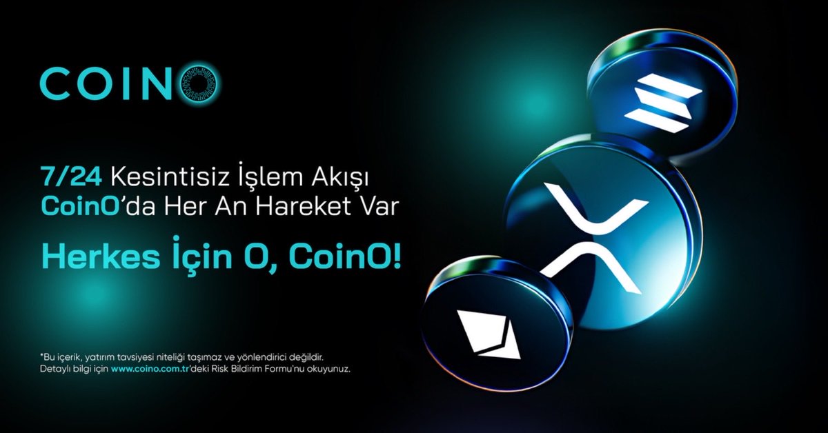 Değerli Kullanıcılarımız,

Sizlere güvenli ve hızlı işlem deneyimi sunmak için çalışmalarımızı 7/24 titizlikle yürütüyoruz. 

Bu kapsamda, platformumuzda tüm alım-satım işlemleri planlandığı şekilde kesintisiz ve sorunsuz bir şekilde devam etmektedir.

CoinO’da işlemlerinizi her
