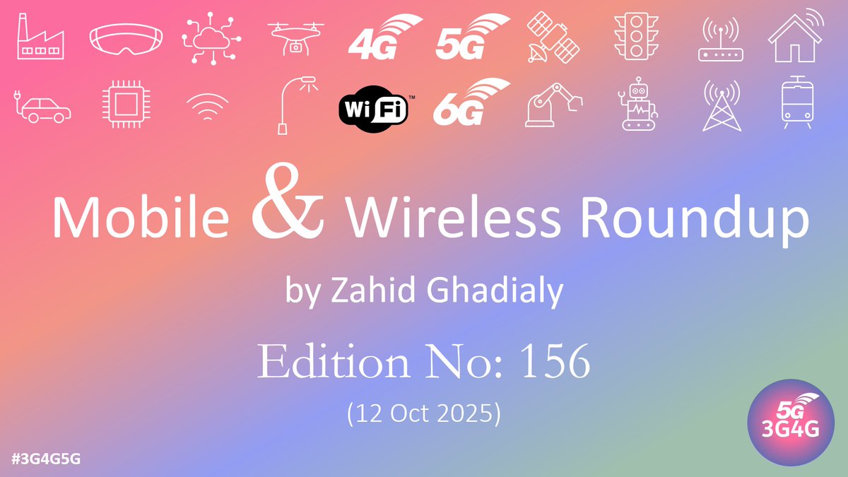 zahidtg's tweet image. Published Mobile &amp;amp; Wireless Roundup No. 156 – a summary of my posts and others news that caught my attention in the last week or so. If you find it useful, please comment, like and share.

newsletter.3g4g.co.uk/p/mobile-wirel…

#3G4G5G #Telecoms #Mobile #Wireless #Newsletter #6G #5G #LTE…