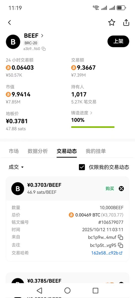 牛肉🥩BEEF布道者 (brc20铭文) tweet media