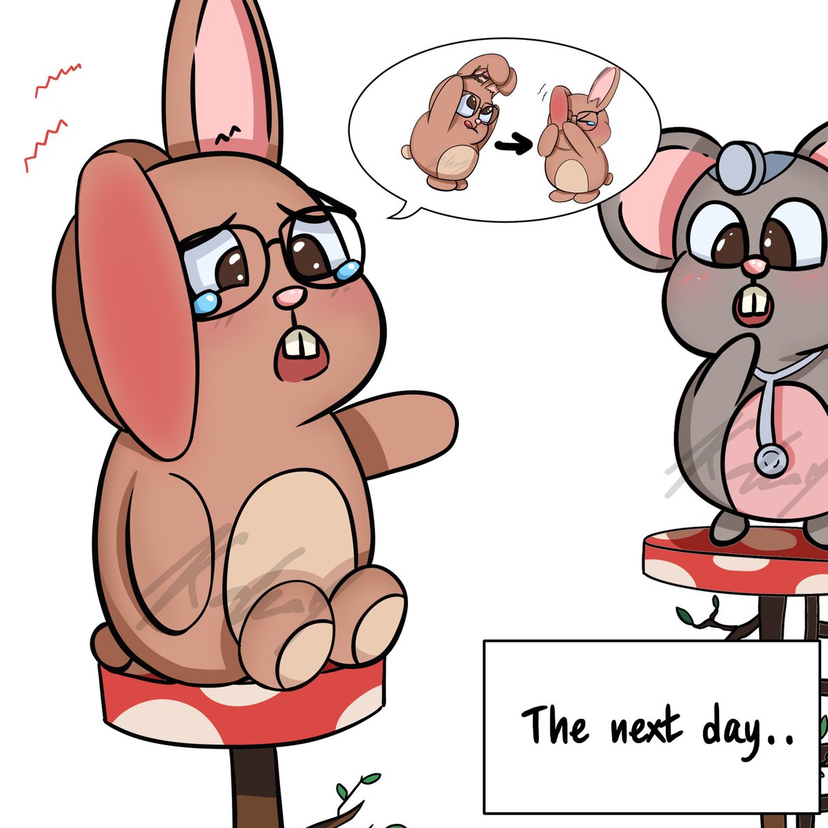 springcandies's tweet photo. Urrr rabbit comic strip debut!! Chapter 1: Urrr I hurt my ears!

1/2

#cartoon #comic #comicstrip #digitalart #art #rabbit #rabbitart #cute https://t.co/XH8C0lWUre