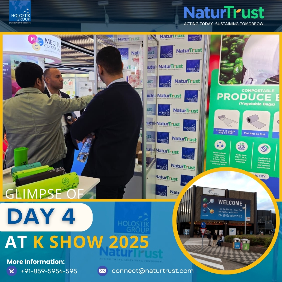NaturTrust's tweet photo. Day 4 at #KShow2025 🌿
From produce to poop bags, our compostable solutions are making waves with OEMs & private-label brands!
Visit Hall 7.2 | Stand C02 to connect with #NaturTrust.
#Sustainability #GreenPackaging https://t.co/qrgl75VL6h