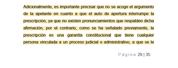 El auto de apertura del proceso disciplinario no interrumpe el término de la prescripción de la acción. Enlace: (Canal de WhatsApp) whatsapp.com/channel/0029Vb…