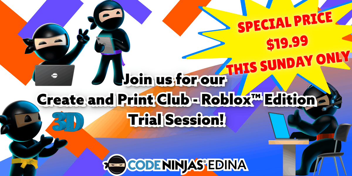 codeninjasmn's tweet photo. 🤖New Ai and Jr Gamemaking Camps added! + More Dates for Thanksgiving and Winter Break!🎮 - https://t.co/BbSgU9f26o https://t.co/OO0nvOZGHc