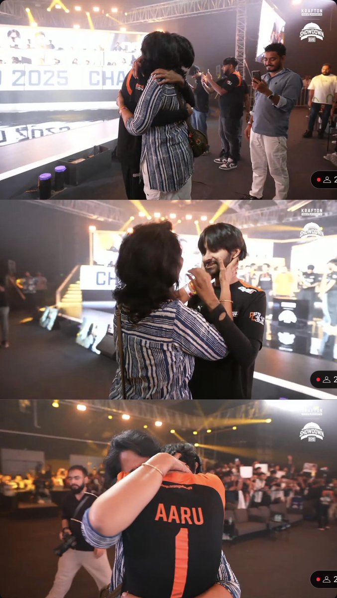 letsgrowesports (@letsgrowesports) on Twitter photo Aaru with his Mom ♥️🥹 Aaru with his Mom ♥️🥹