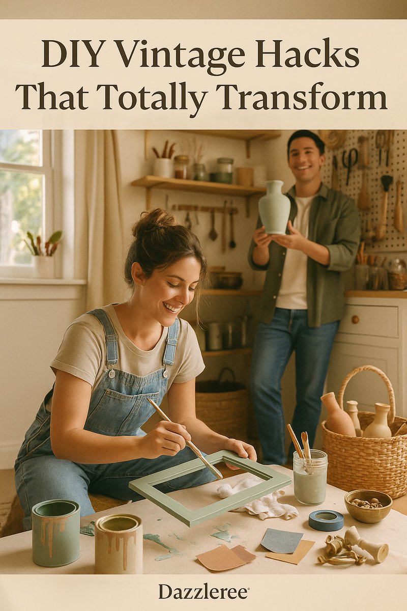 dazzleree's tweet image. These DIY hassle-free vintage look hacks are SO good. dazzleree.com/blogs/news/diy… From quick paint updates to thrifted frame makeovers, they’re the kind of easy DIYs that make your home feel instantly cozy + timeless. 🖌️
#DIYMakeovers #VintageDIY #EasyDIYProjects #NYC #dazzleree