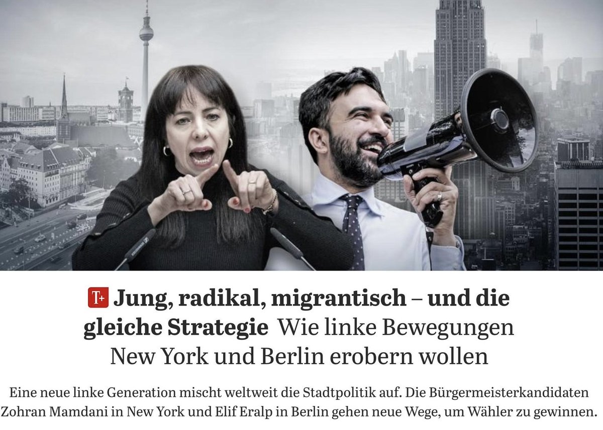 Wir treten an, damit Berlin wieder bezahlbar für alle wird. Damit Menschen mit wenig &amp; mittel viel Geld hier weiterhin ein Zuhause haben. Dafür steht unsere Bürgermeisterkandidatin <a href="/ElifEralpBerlin/">Elif Eralp</a>. Am 4.11. sind Wahlen in NY, Berlin wählt 2026 am 20.9. First We Take Manhattan…