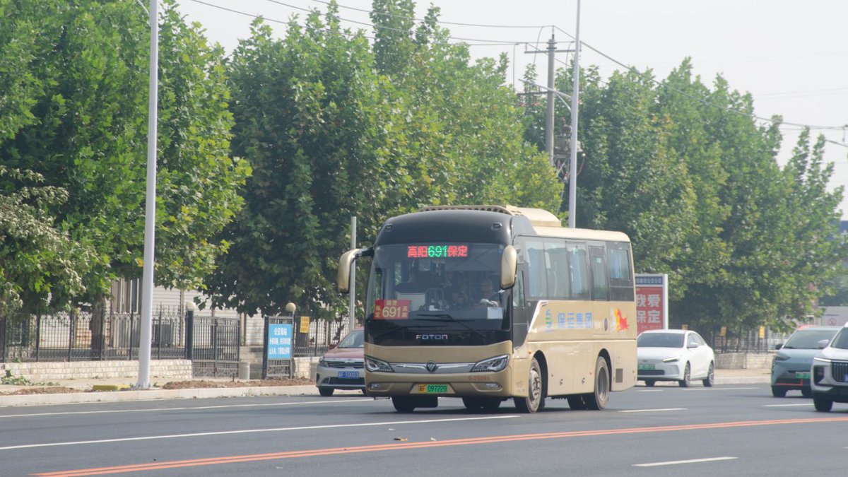 HBBDjjjt's tweet image. Baoding to Gaoyang 691 Intercity Bus Line Opened Full Moon! #保运集团 #Baoding #Bus #photograph