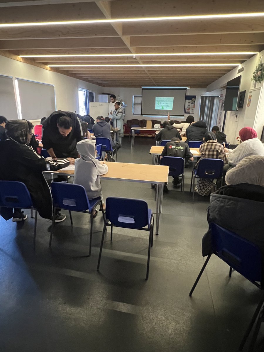 PccaeOrg's tweet photo. Week 2 of PCCaE’s maths programme… a great turnout. Today’s session has so far covered fractions and ratios. At £2.50 per hour, this is an absolute bargain for private maths tuition in London. https://t.co/oAG1M9a5ak