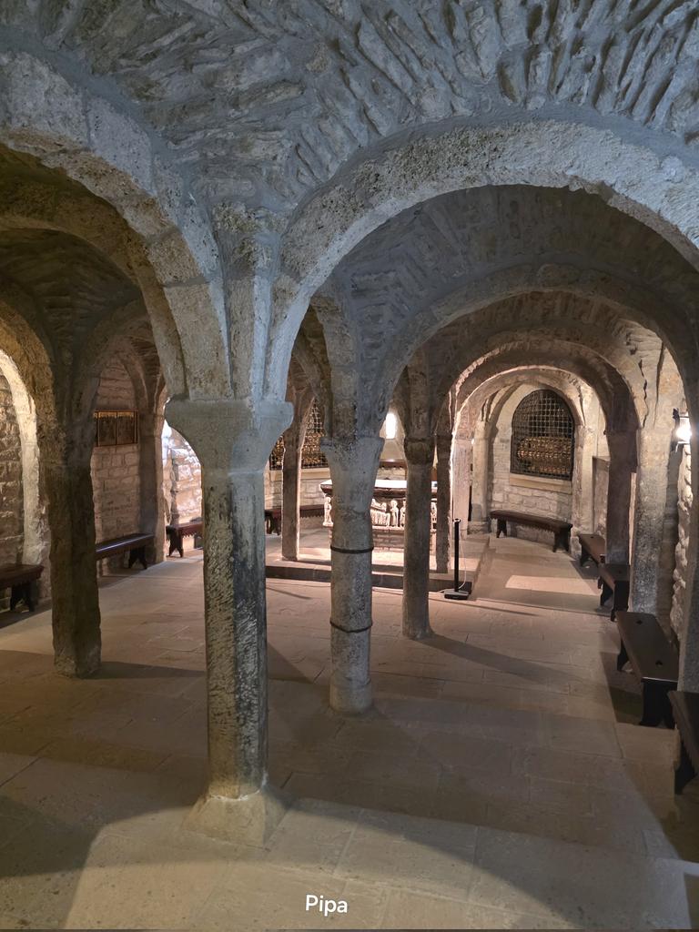pipapipia's tweet image. In the beautiful Romanesque church and former cathedral of 'Roda de Isabena' there is this beautiful, special and fantastic crypt. 🩶