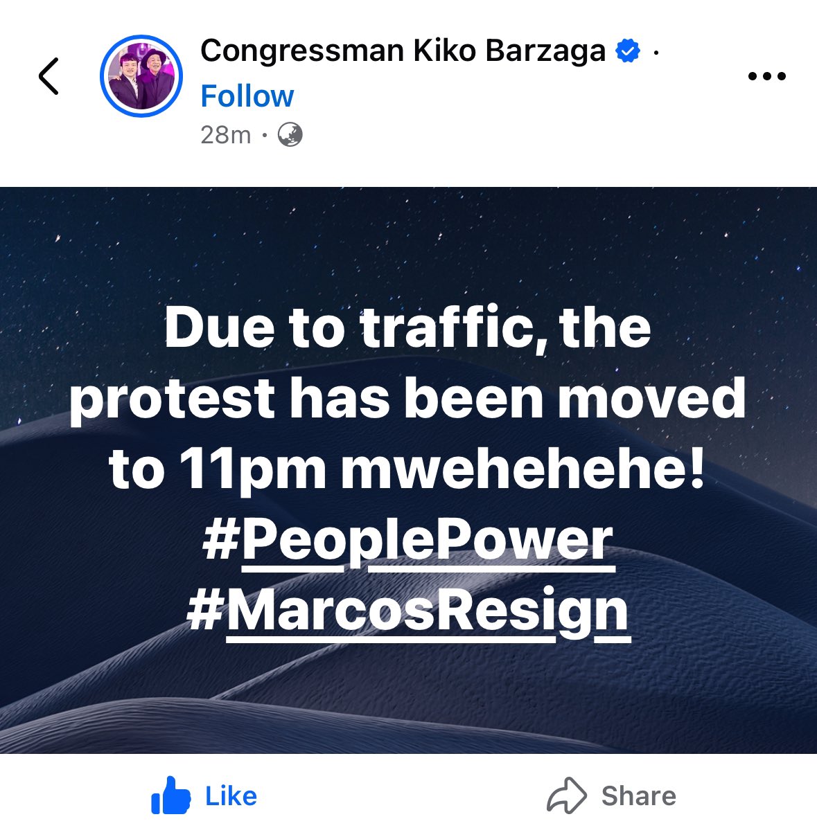 royale_ylan's tweet photo. #BBMresign Tuloy ang Protest Kasama ang mga mamayang nagmamahal sa baya !!!! #delimaBURIKAT #risaPaVirginFukfuk 🇵🇭 https://t.co/SzYO1T7Cfw